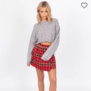 princess polly the stan cropped sweater
